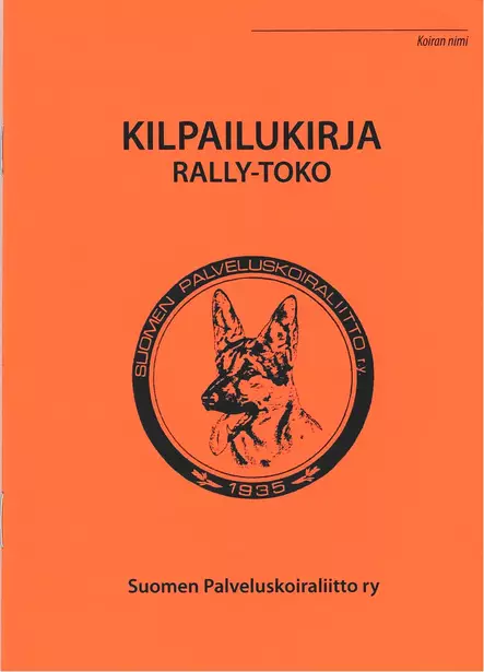 Rally-Toko kilpailukirja - Rally-toko - 405225 - 1